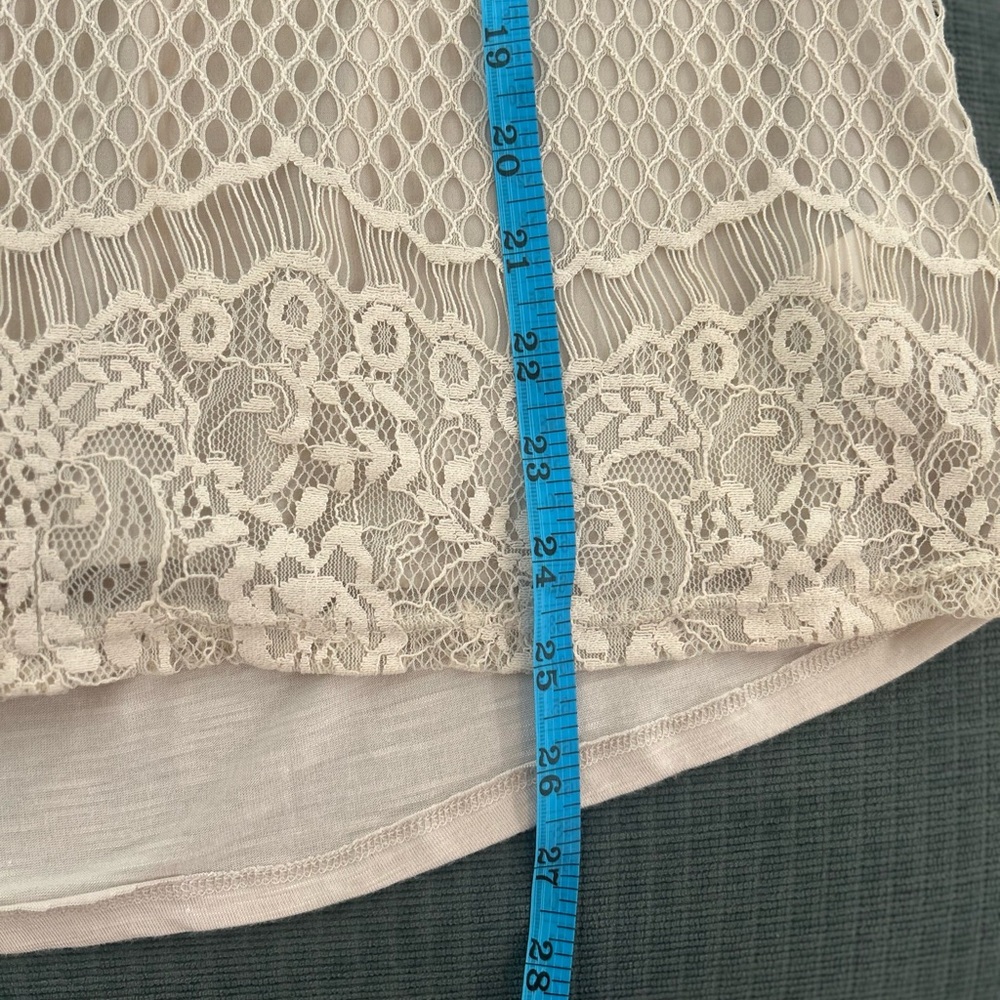 Sleeveless High-Neck Top Ivory | Romantic Vintage Style | M - Picture 9 of 10